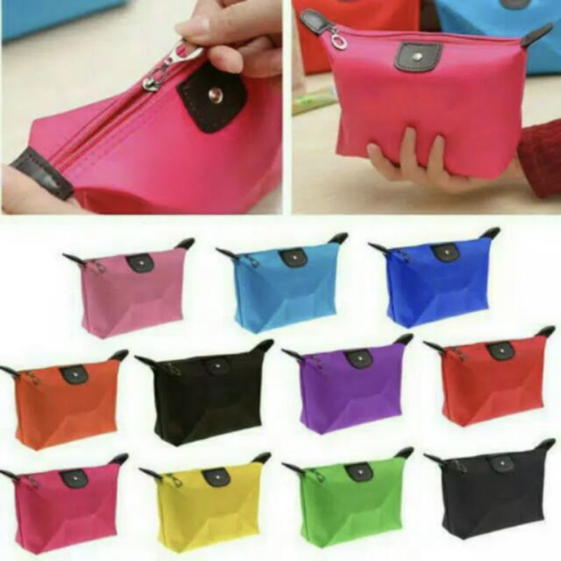Tas Pouch Kosmetik Wanita Polos