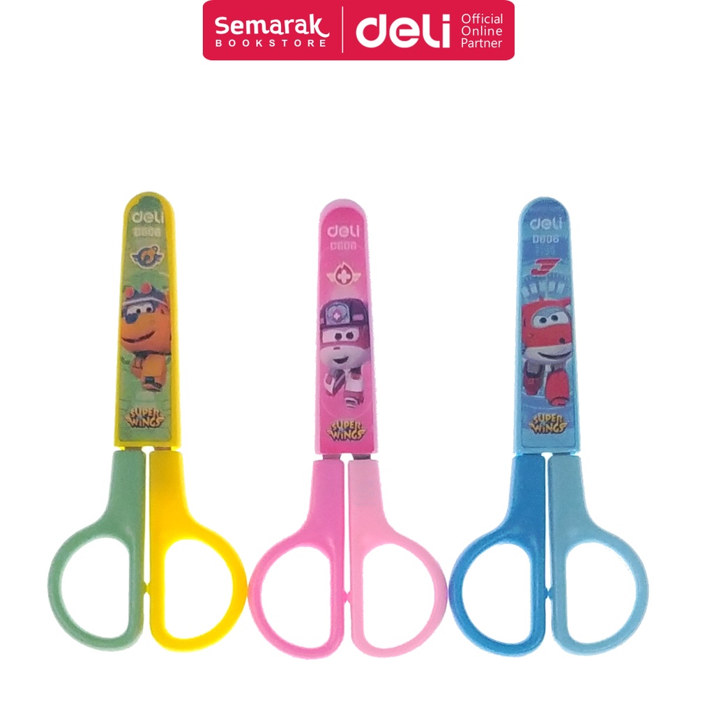 

Deli D60601 Scissors Gunting Kecil Sekolah Anak - Yellow / Blue / Pink