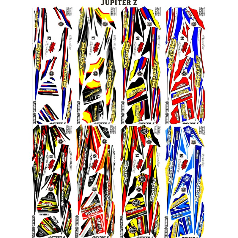 Sticker Striping Variasi Thailand Thailook Jupiter Z New Robot (SPARK) f243