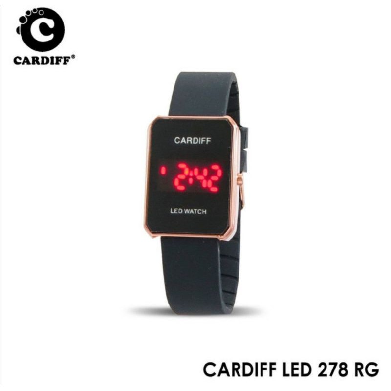 Jam Tangan Pria Wanita Cardiff Digital LED 278 Murah Anti air