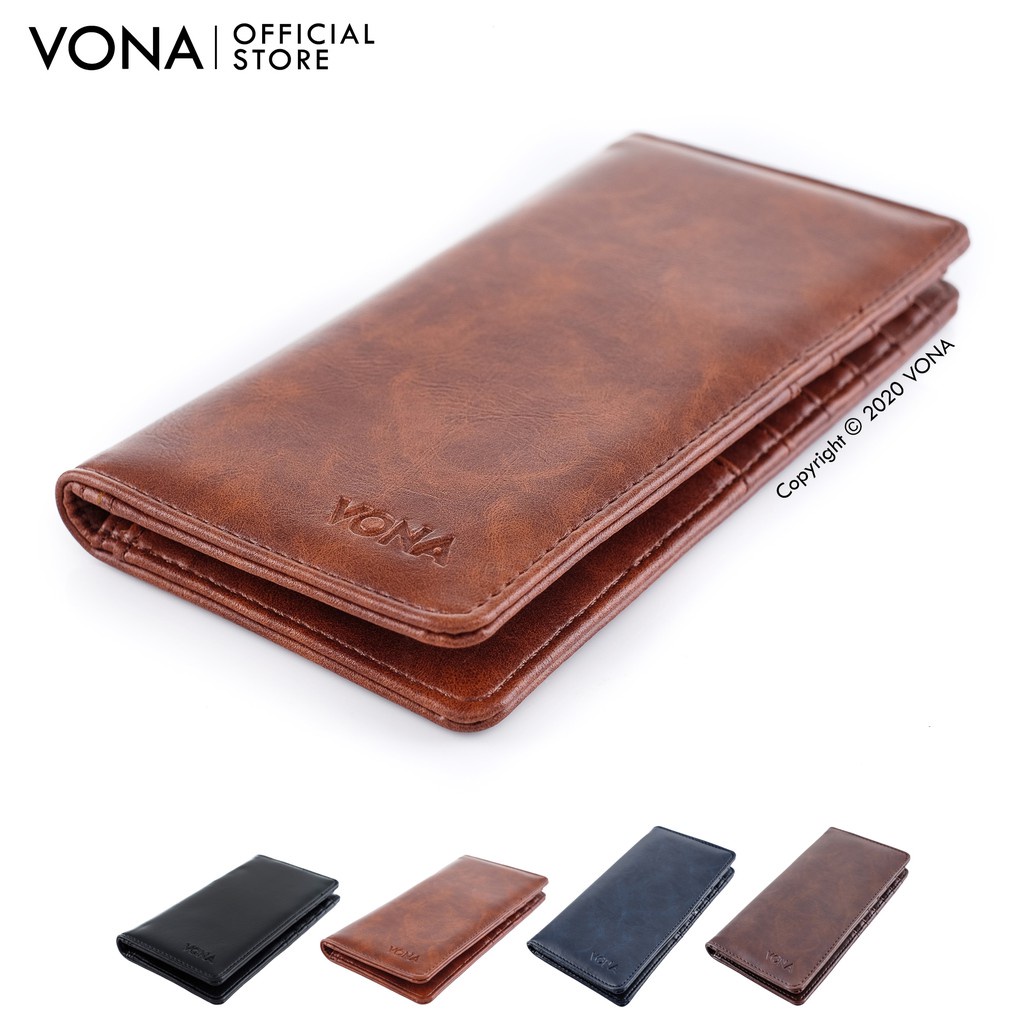 VONA Dompet Pria Panjang Kulit Pu Hunter Dompet Pria Distro Dompet Pria Keren Terbaru Terbaru Murah 