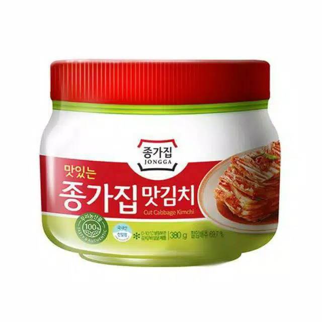 

Jongga Kimchi Sawi Fresh Kemasan Toples 380gr Made in Korea Korean Foor