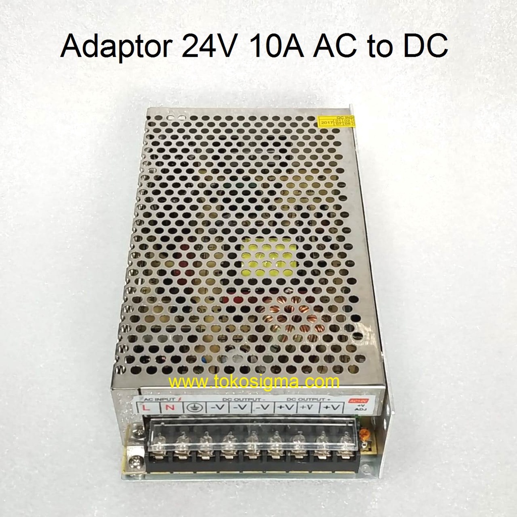 Adaptor Switching Power Supply AC to DC 24V 10A Metal Case 240W Jaring