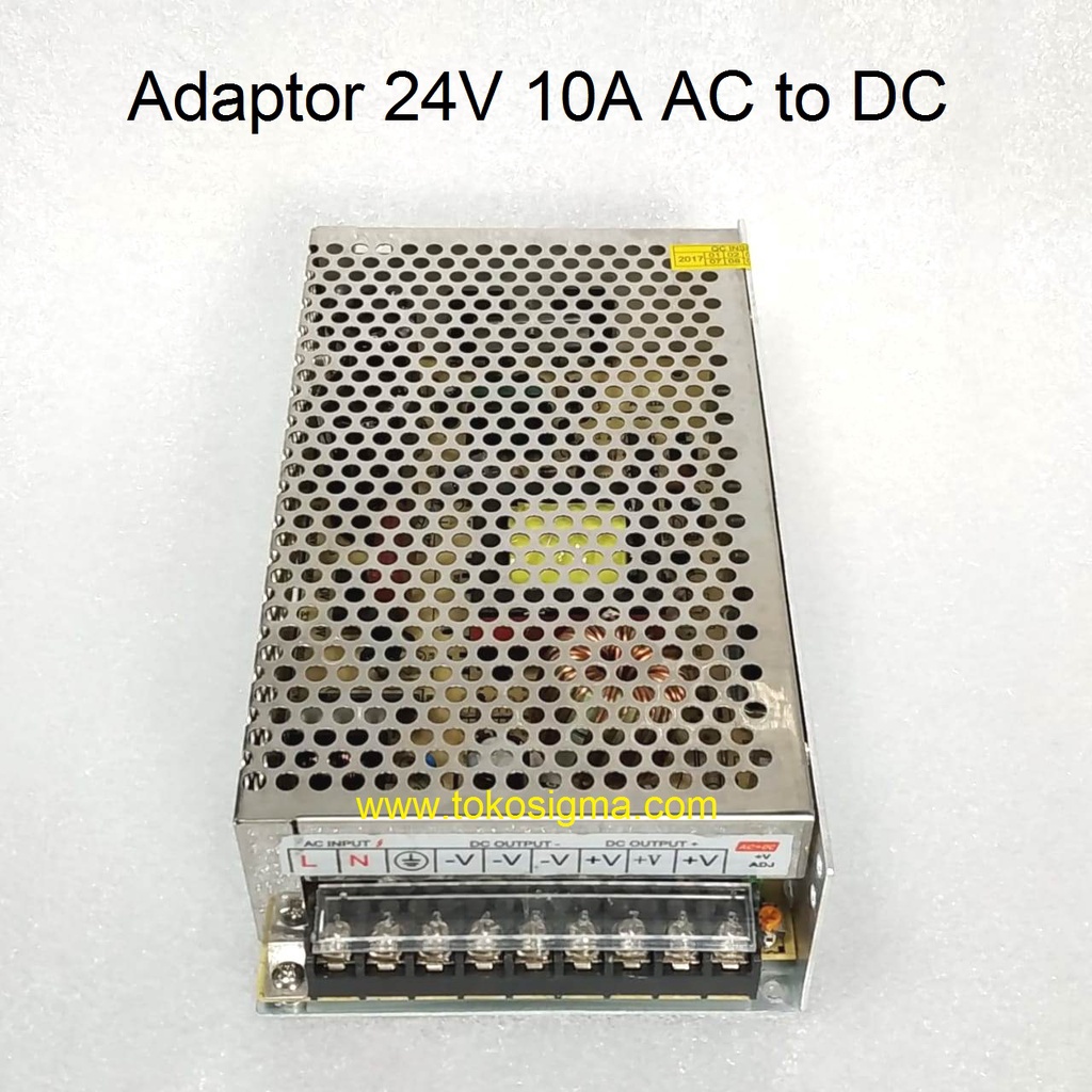 Adaptor Switching Power Supply AC to DC 24V 10A Metal Case 240W Jaring