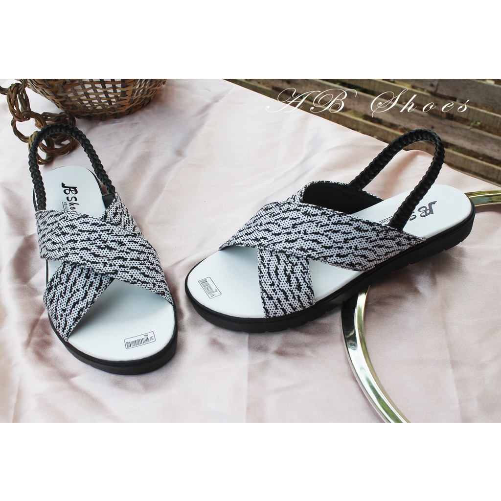 Promo Sandal Flat Wanita Silang Tali Karet Elastis Sandal Flip Flop Wanita Termurah Sandal Wanita Terbaru Nyaman Original