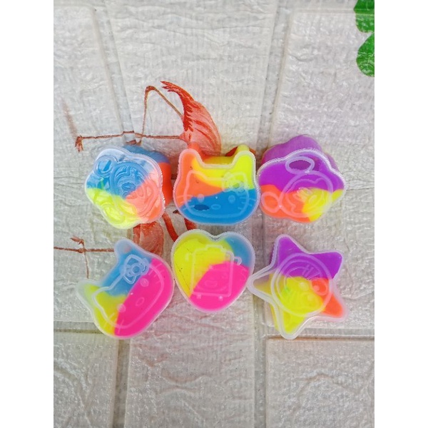 [PER PCS] SLIME MAINAN ANAK KARAKTER RANDOM RAINBOW