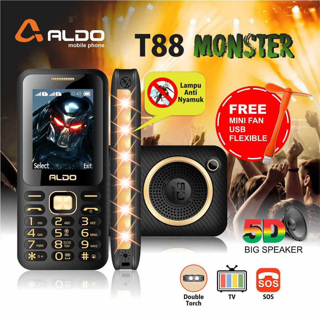 Handphone Aldo T88 Monster Big Speaker Termurah Shopee Indonesia