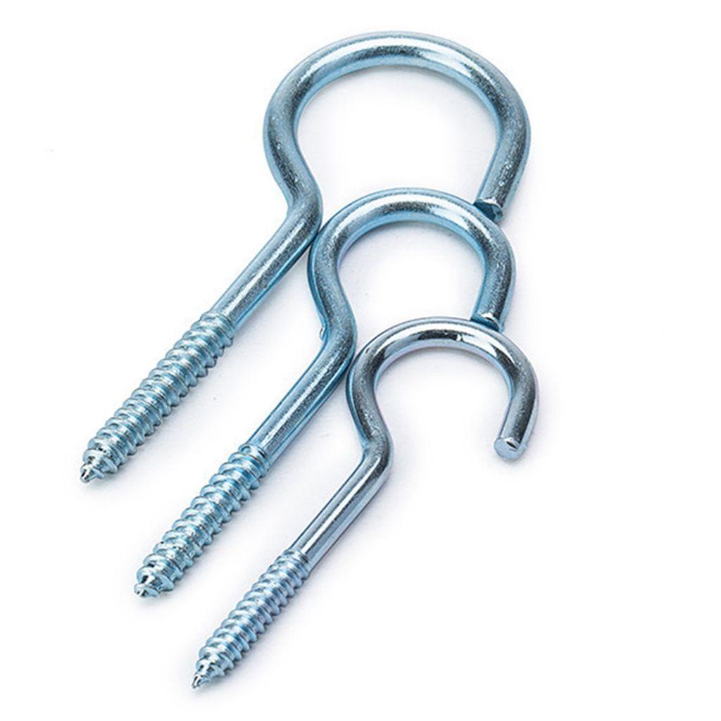 Lanfy Pengait Tanda Tanya Kualitas Heavy Duty Galvanis Stainless Steel Selftapping Sheep Eye Hook