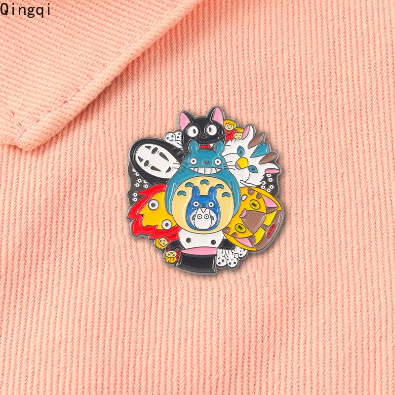 Bros Pin Enamel Karakter Anime Faceless Male My Neighbor Totoro Untuk Koleksi Anak