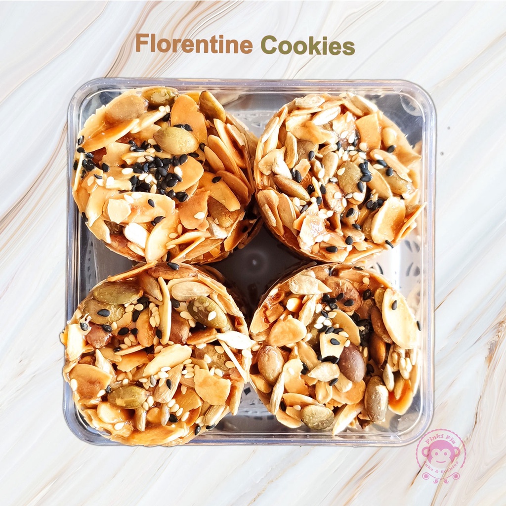 Jual Florentine Cookies / Crispy Mixed Nuts Florenta Kue Kering Premium
