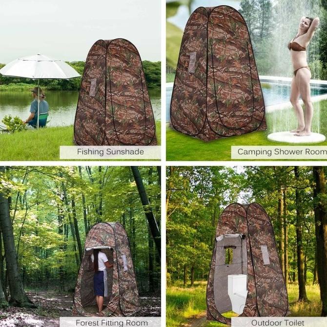 Tenda Toilet Camping Portable fitting room Outdoor ruang ganti baju