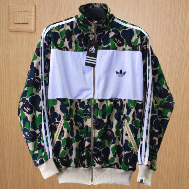 harga jaket adidas x bape
