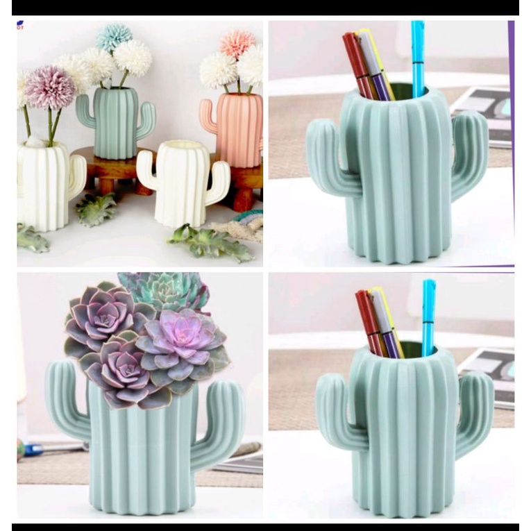 POT BUNGA BENTUK KAKTUS