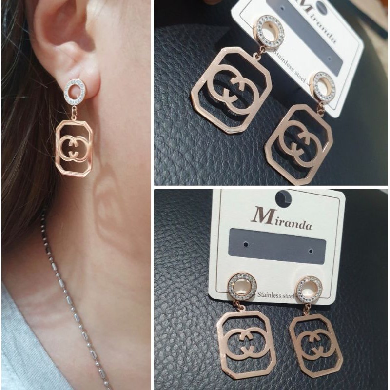 Anting Titanium asli anting giwang titanium Stainless steel Rosegold antt 0