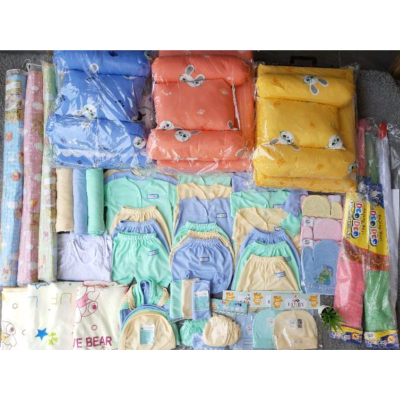 Paket Lahiran Kompit Perlengkapan Baju Bayi Baru Lahir Lengkap Kasur Kelambu Bedong Popok Gurita Celana Kado Hemat SNI Promo 8.8