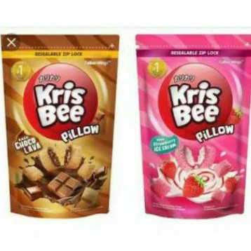 

Kris Bee PILLOWS snack isi CHOCO LAVA / STRAWBERRY ICE CREAM 120gr.