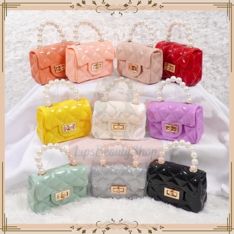 Tas Wanita Jelly Mini Pearl | Tas Jelly Mini Jelly Mutiara | Tas Jelly Glossy