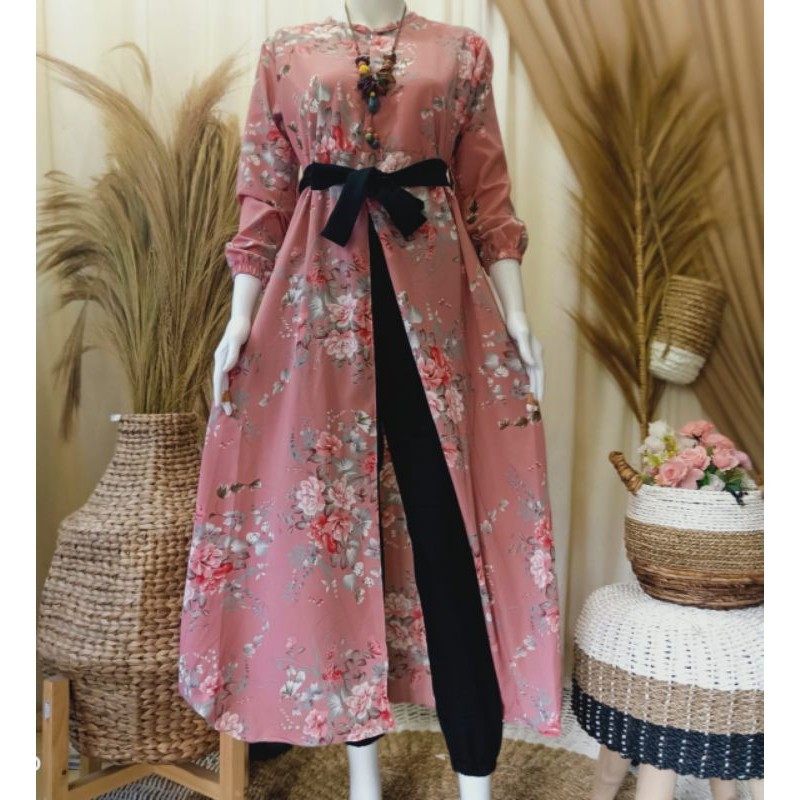 LONG TUNIK MONALISA SET CELANA