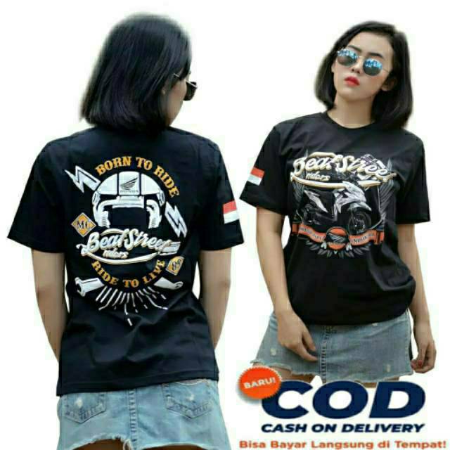  Kaos  honda beat street Baju  Distro Pria  Wanita  fachion 