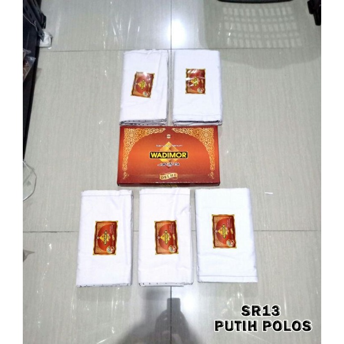 SARUNG WADIMOR ORIGINAL SR13( Motif DELHI ) putih polos