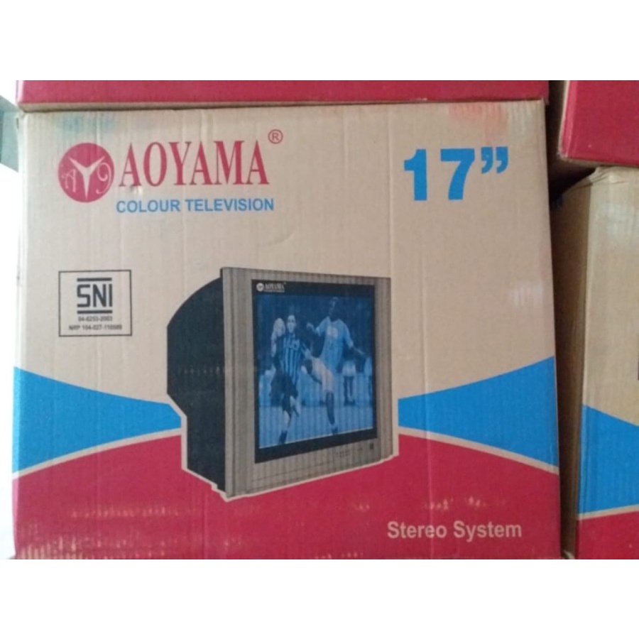 TV TABUNG 17 INCH AOYAMA LAYAR FLAT
