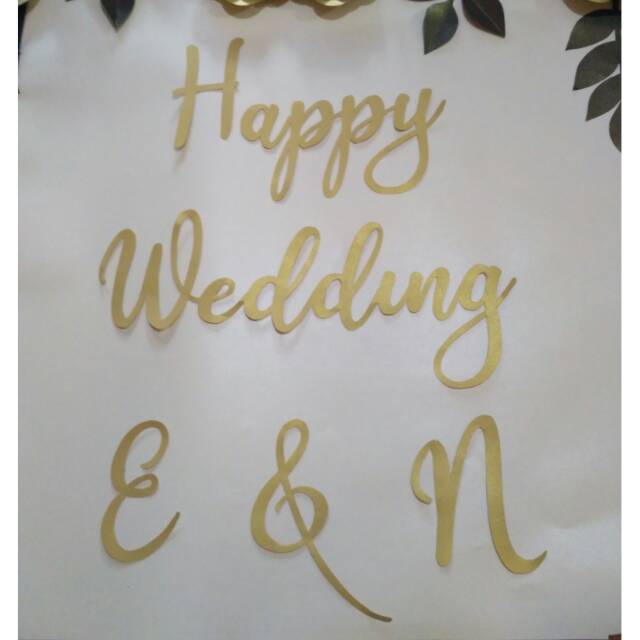 

Huruf/ tulisan cutting pelengkap paper flower