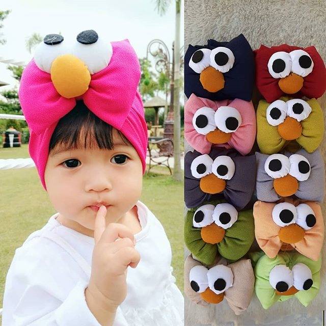 Turban Elmo | Turban Bayi dan Anak | Turban Murah | Turban Lucu | Turban Bagus