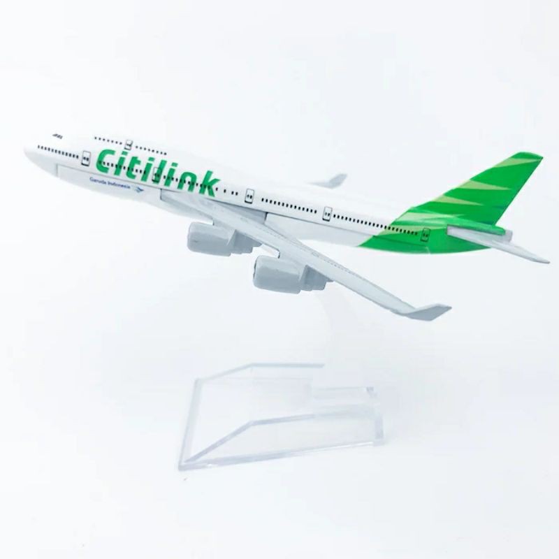 Best Promo! MINIATUR DIECAST PESAWAT CITILINK PAJANGAN HIASAN PESAWAT Sale!