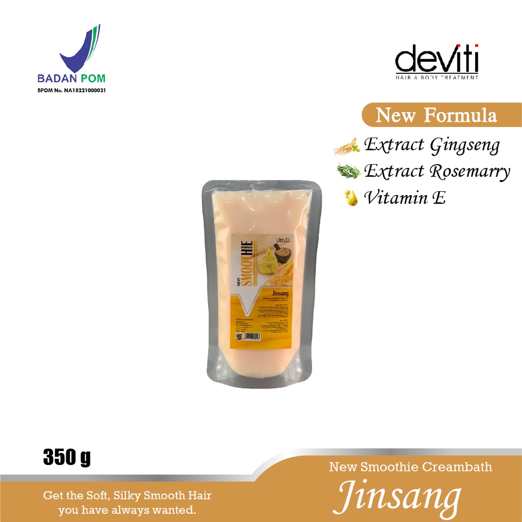 Deviti Refill Smoothie Creambath Jinsang Perawatan Menguatkan Akar Rambut 350Gr