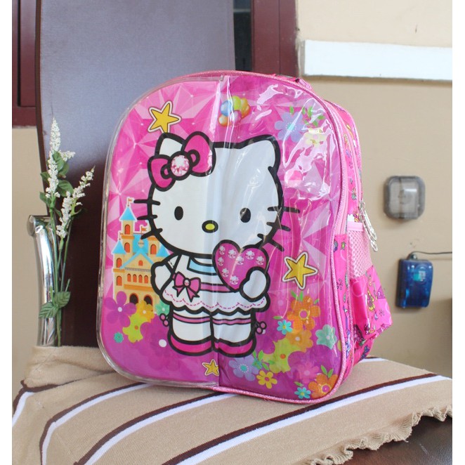 TAS ANAK 3 GAMBAR TAS ANAK SEKOLAH TAS ANAK IMPORT CEWEK FROZEN Hello Kitty LITTLE PONY TERBARU MURAH