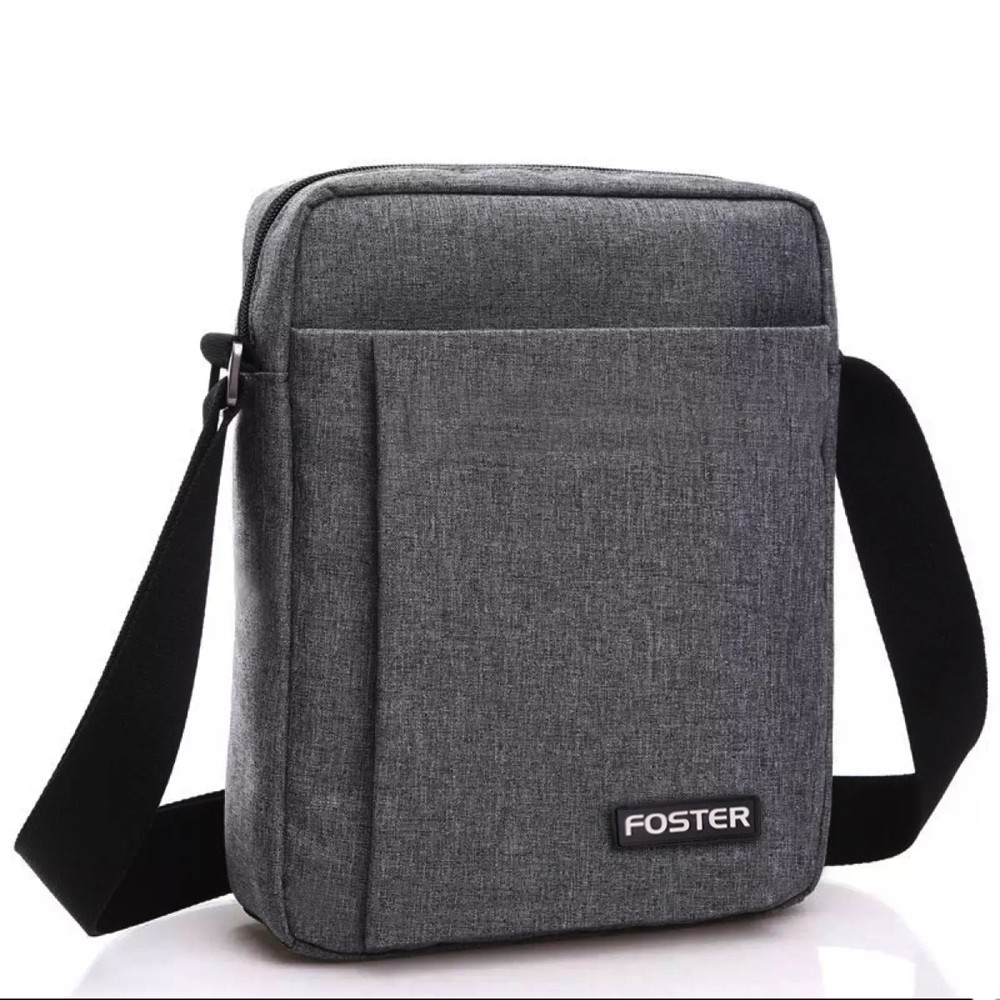 SHOPEE 6.6 SUPER SALE!! FOSTER New Tas Selempang Casual Pria Nf22 Grey