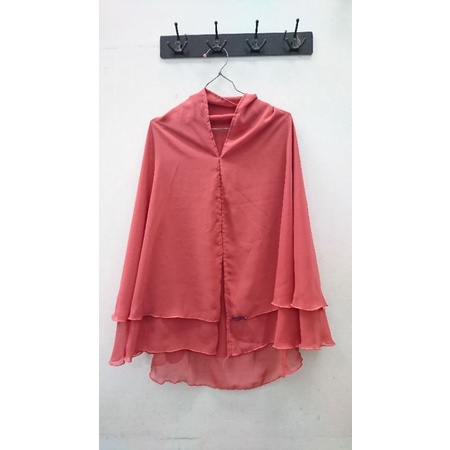 preloved khimar 2 layer