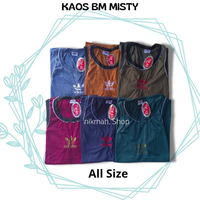 Kaos BM misty / kaos dalam pria kaos kutang