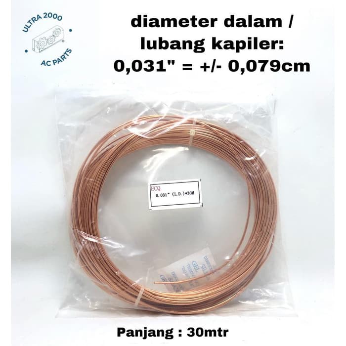 

Pipa Kapiler 0.31 x 30M / 1 ROLL