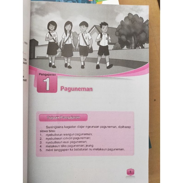 ORI buku teks warangka bahasa Sunda k13 penerbit andromedia untuk SMP Mts kelas 7 edisi terbaru