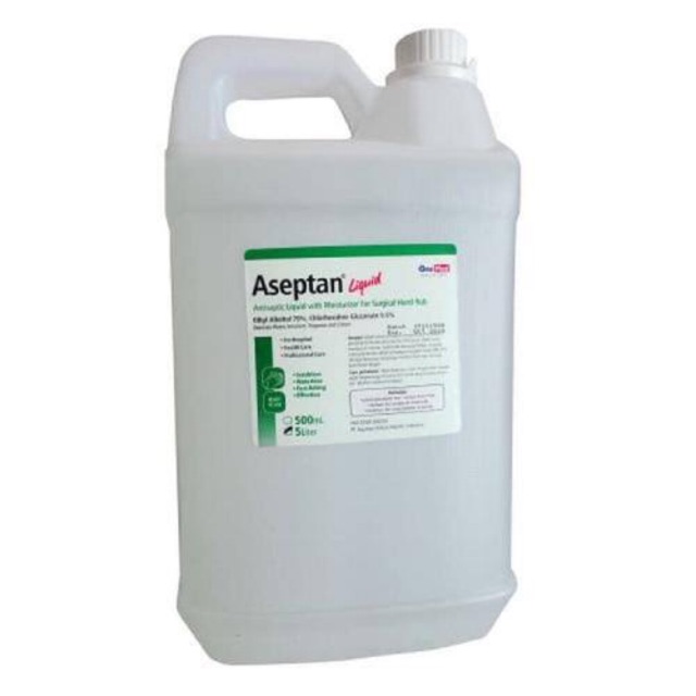 Aseptan Liquid Anti Septic Handsanitizer Liquid Onemed 5 Liter