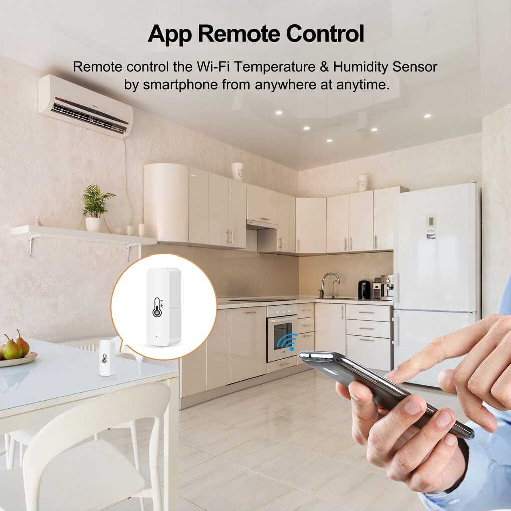 Smart Temperature and Humidity Sensor Real Time WiFi TY-03