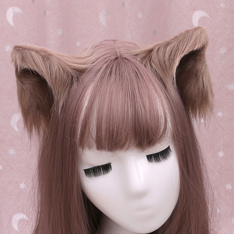 HPWO wolf fox dog ear hairpin hairclip jepit kuping serigala anjing rubah jepitan rambut cosplay