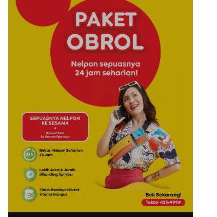 Paket NELPON Indosat Unlimited + All Operator