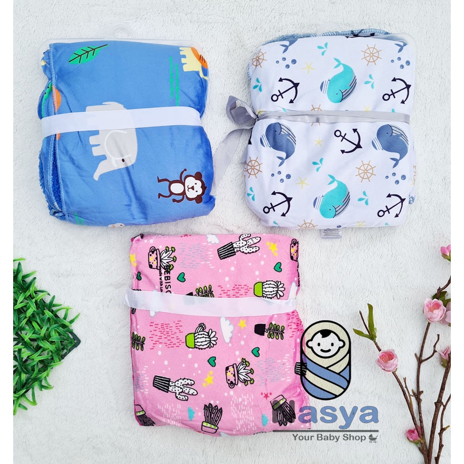 [R-021] Selimut Bayi Carter's double fleece blanket/selimut baby boy &amp; girl