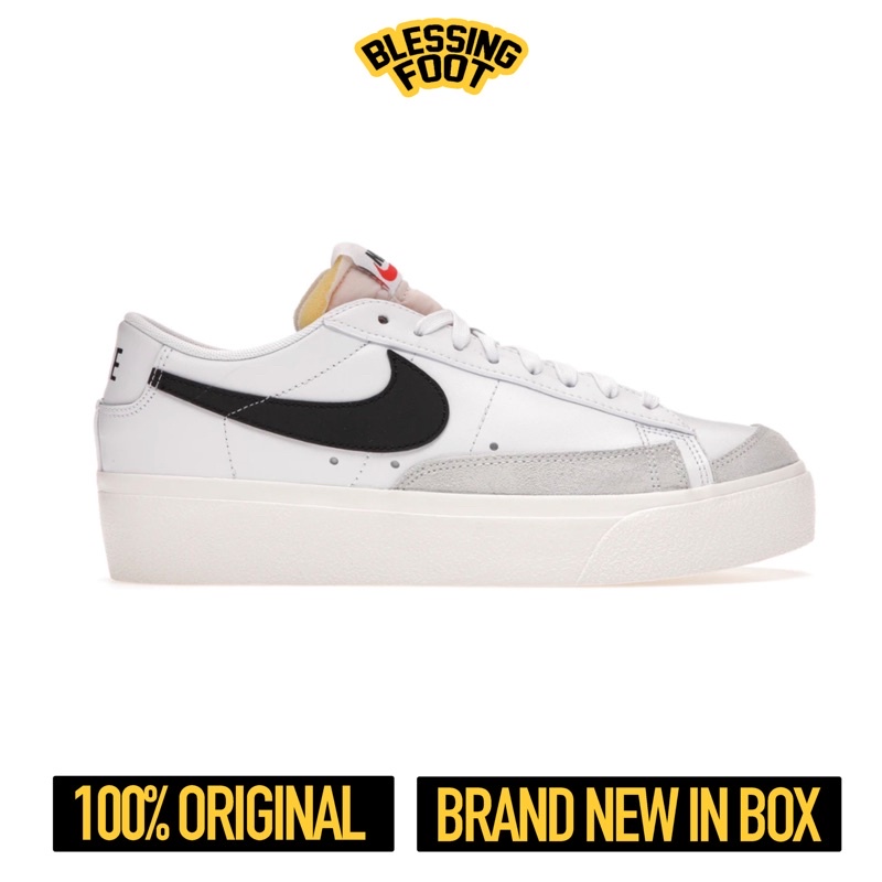 Nike Wmns Blazer Low '77 Vtg Platform White / Black / Sail (DJ0292-101) ORIGINAL BNIB