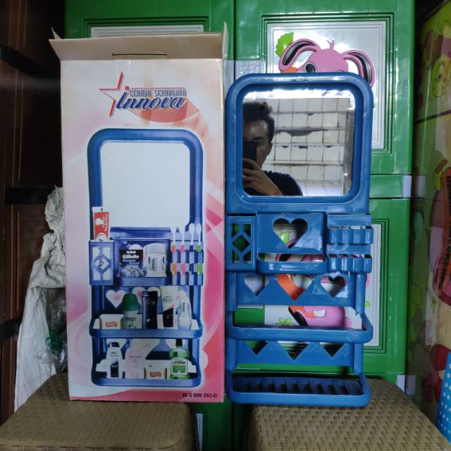 Cermin - Cermin Kamar Mandi - Cermin Tempel Dinding Kamar Mandi Serba Guna Innova