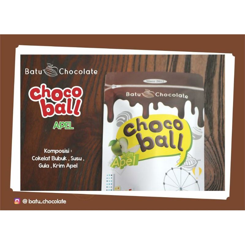 Batu Chocolate - Chocoball Apel ~ Oleh Oleh Khas Malang Batu ~ Oleh Oleh Kekinian