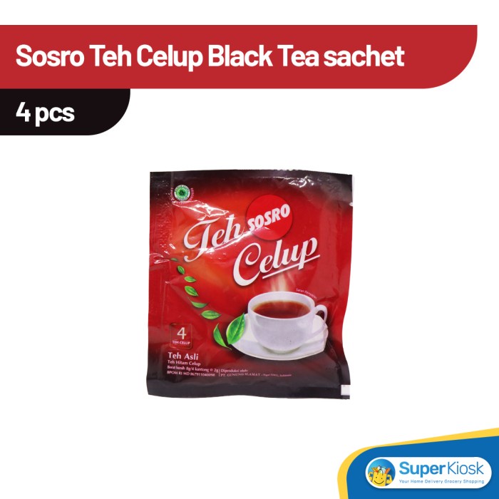 

Sosro Teh Celup Black Tea sachet isi 4