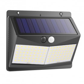 Lampu Solar Panel Sensor Gerak Outdoor Waterproof 108 LED Cool White 1 PCS - SJ025 -