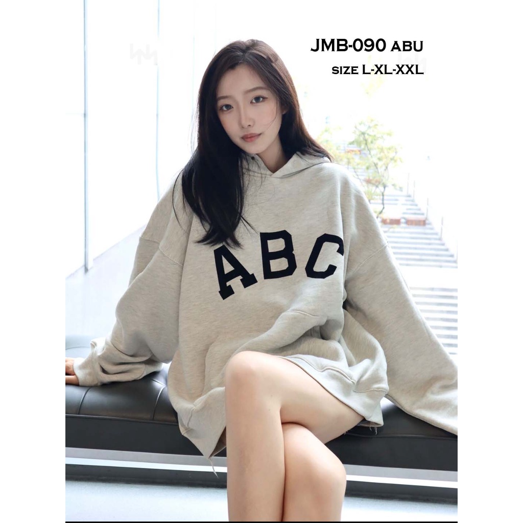 AA1 - Hoodie Fleece Oversize Bigsize Jumbo Unisex Cowo Cewe XL XXL