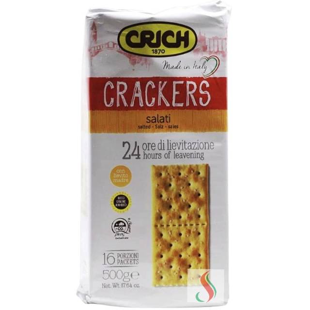 CRICH Crackers - Salted crackers / salati 500 gr (made in Italy)