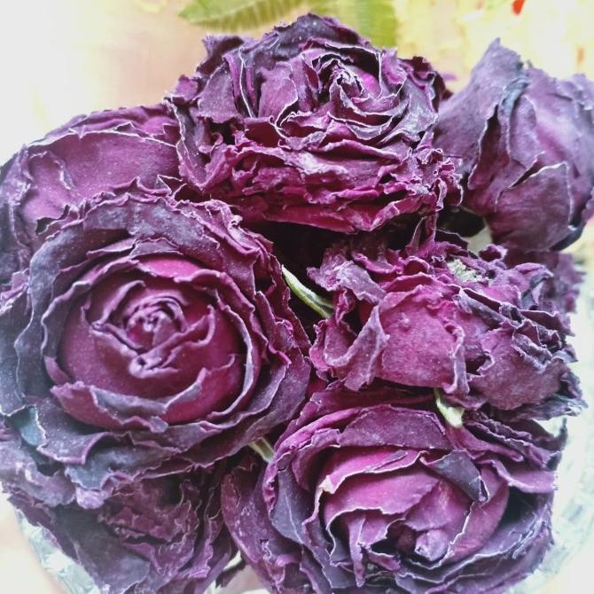 

[COD] teh bunga mawar ungu/Purple Rose Tea Flower. [COD]