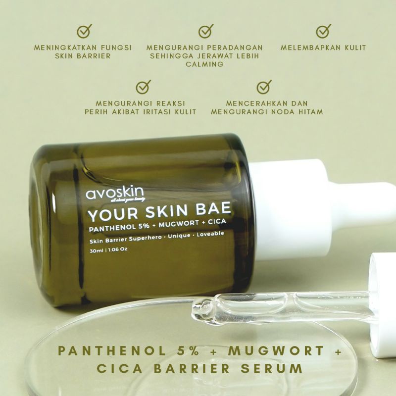 Avoskin Your Skin Bae Panthenol 5% + Mugwort + Cica Barrier  Hero Serum