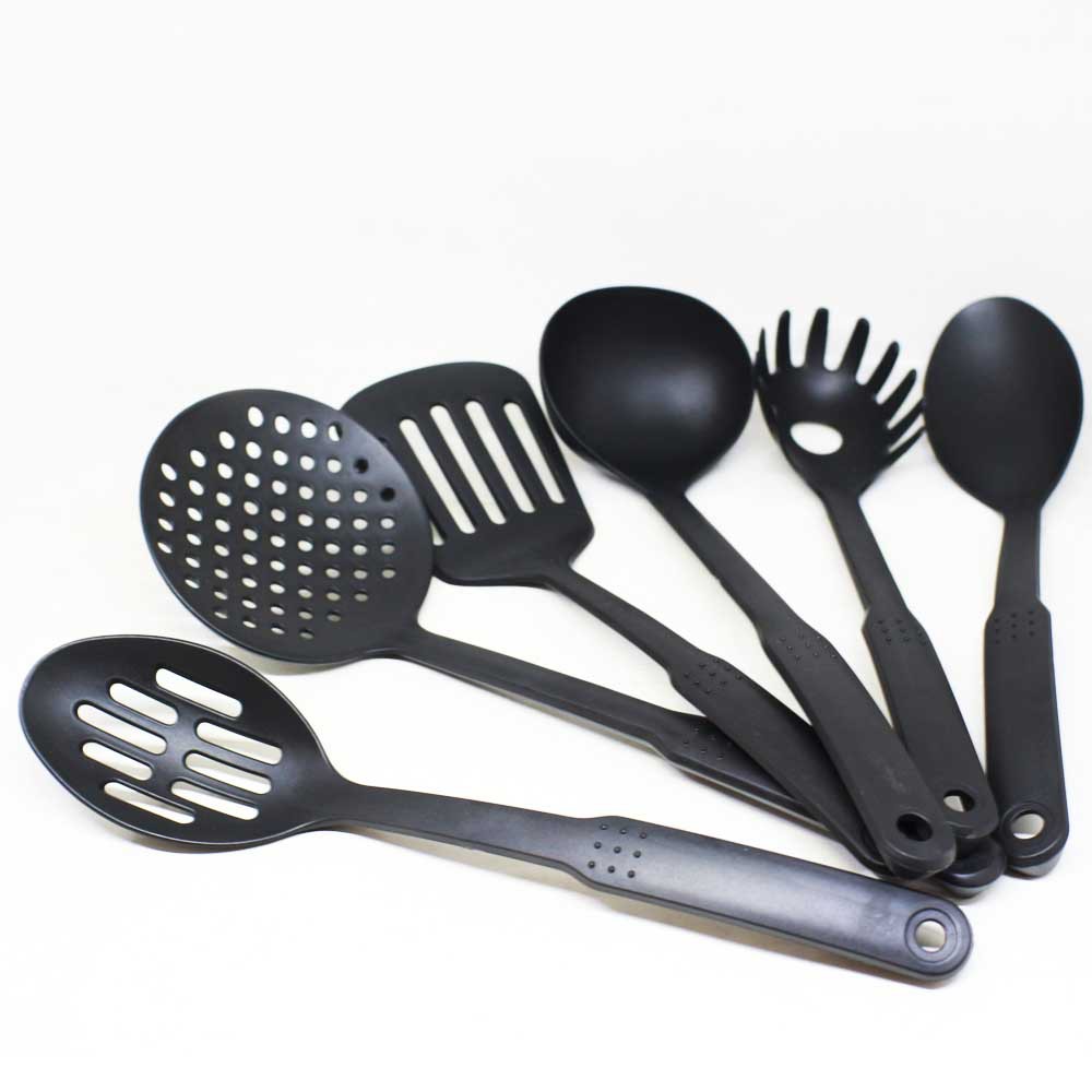 Kitchen Tools set HITAM warna 6 Pcs